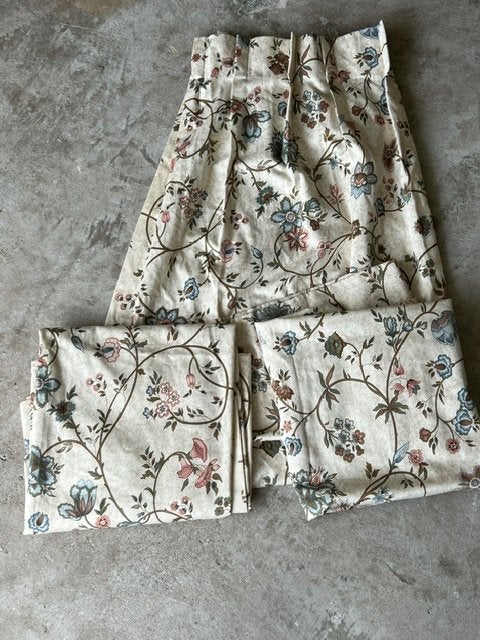 vintage gordijnen 3 stuks, Ophalen