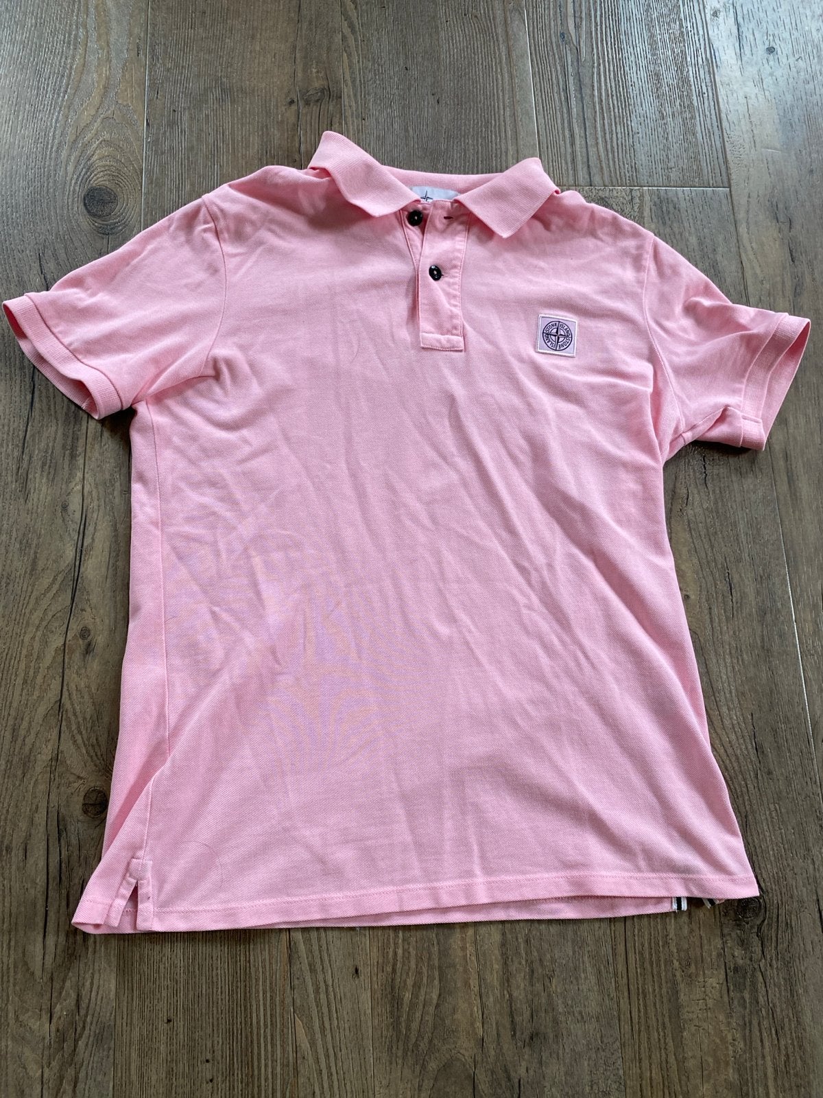 Stone Island polo roze, Ophalen of Verzenden, Zo goed als nieuw, Maat 48/50 (M), Roze