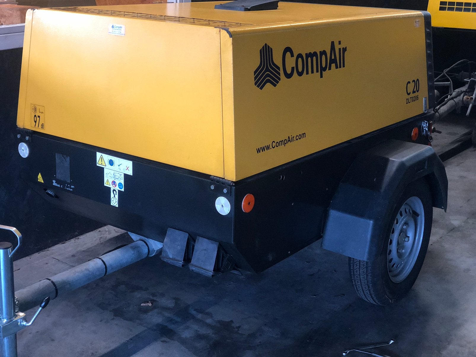 CompAir C20. Dieselcompressor. Bouwjaar 2017, Ophalen