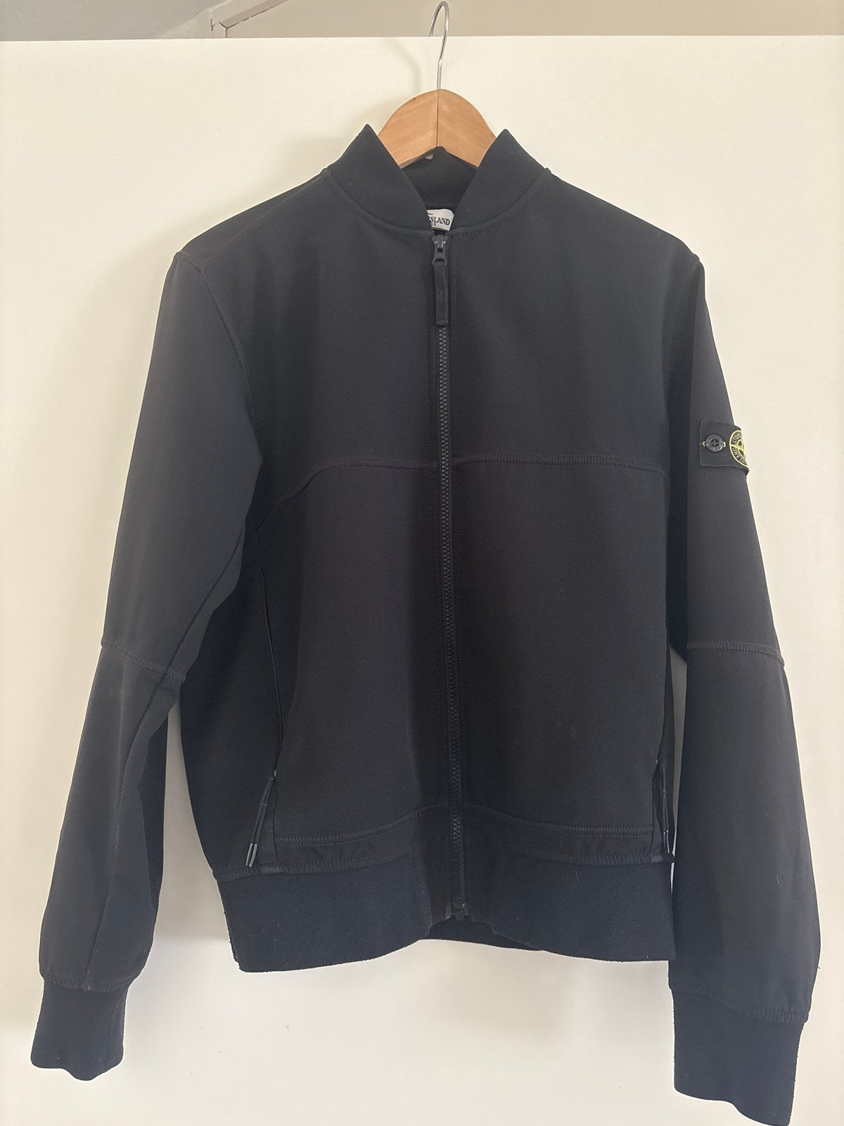 Stone Island Junior Zwart Jasje, Kinderen en Baby's, Kinderkleding | Overige, Ophalen, Gebruikt, Jongen