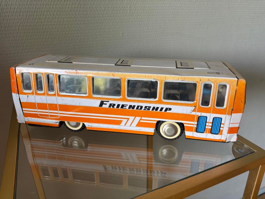 Blikken bus Friendship, Antiek en Kunst, Antiek | Speelgoed, Verzenden