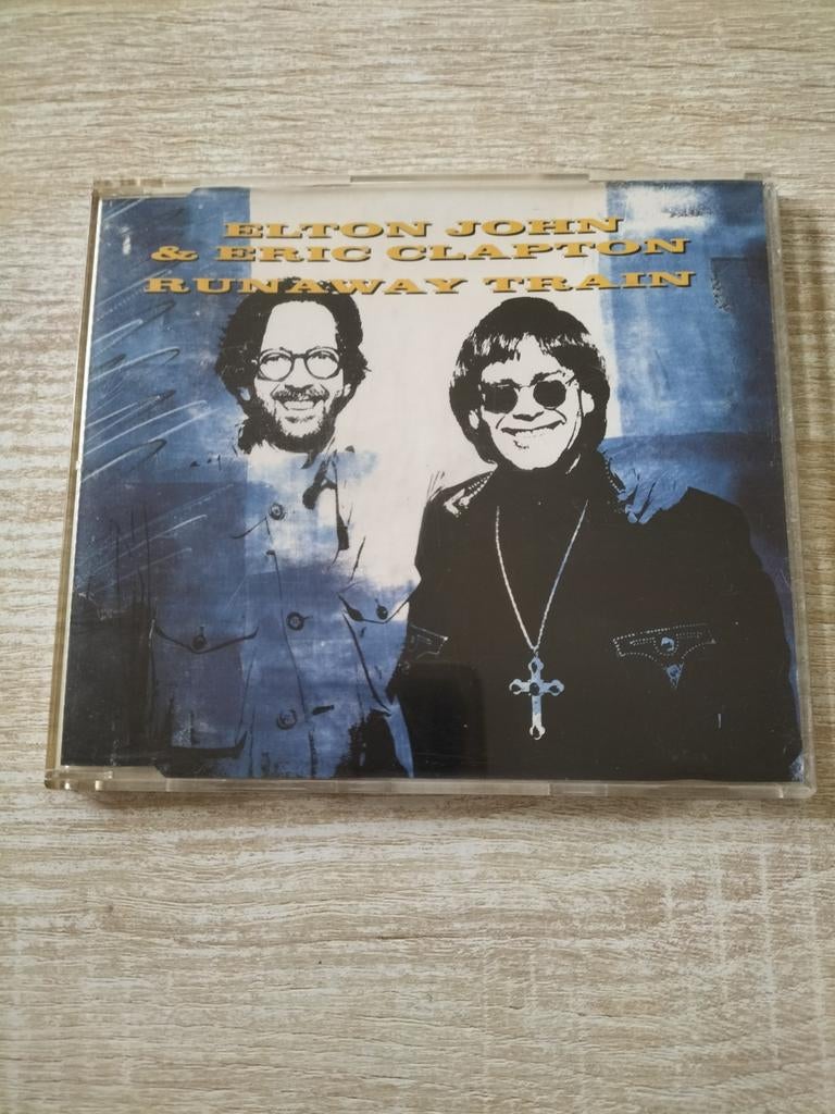 Elton John & Eric Clapton - runaway train, Ophalen of Verzenden, Pop
