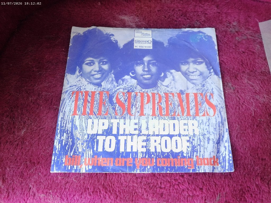 The Supremes - Up the ladder to the roof, Gebruikt, Fotohoes, 7 inch, Ophalen of Verzenden