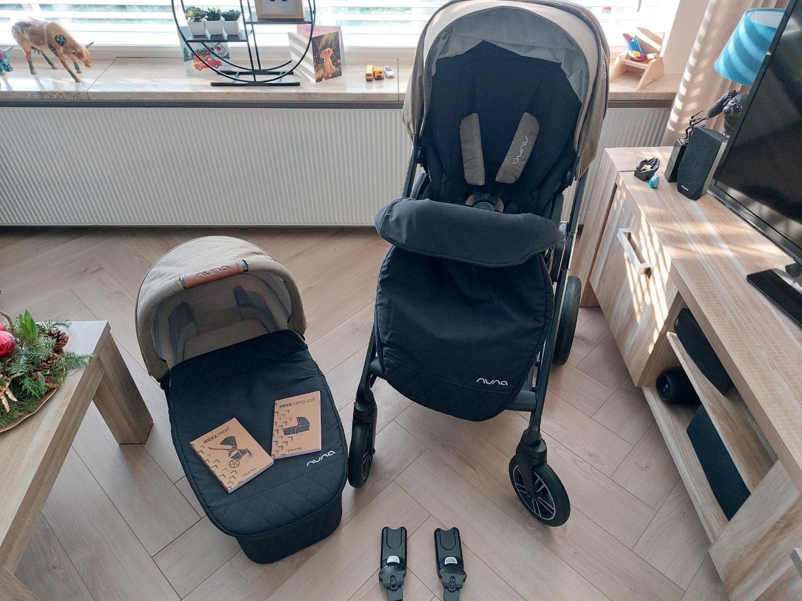 Nuna Mixx Next kinderwagen met reiswieg, Zo goed als nieuw, Met reiswieg, Ophalen, Kinderwagen