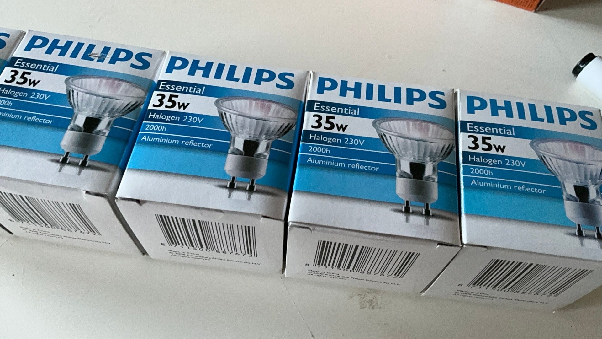 Philips 35 watt Halogen aluminium reflector GU10, GU10, Nieuw, Ophalen of Verzenden, Halogeenlamp