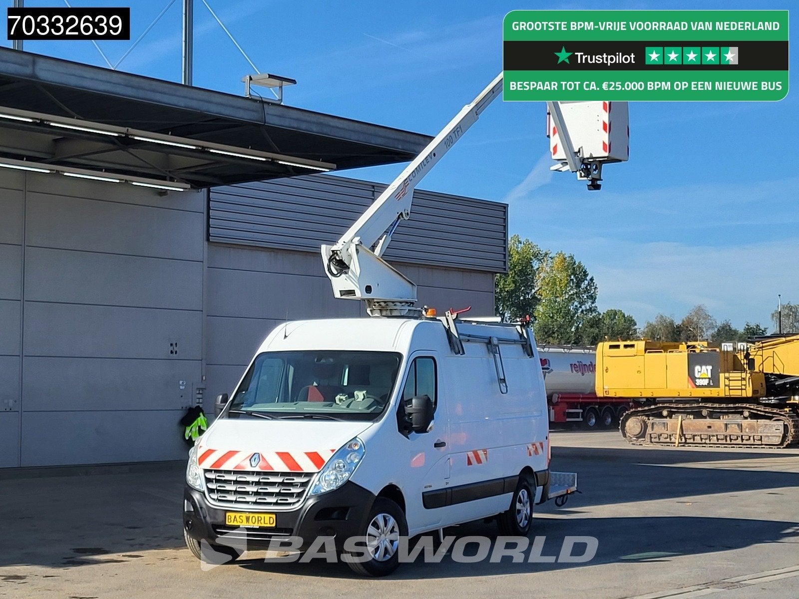 Renault Master 125PK Hoogwerker L2H2 Airco Cruise Parkeersen, Euro 5, Gebruikt, 4 cilinders, Renault