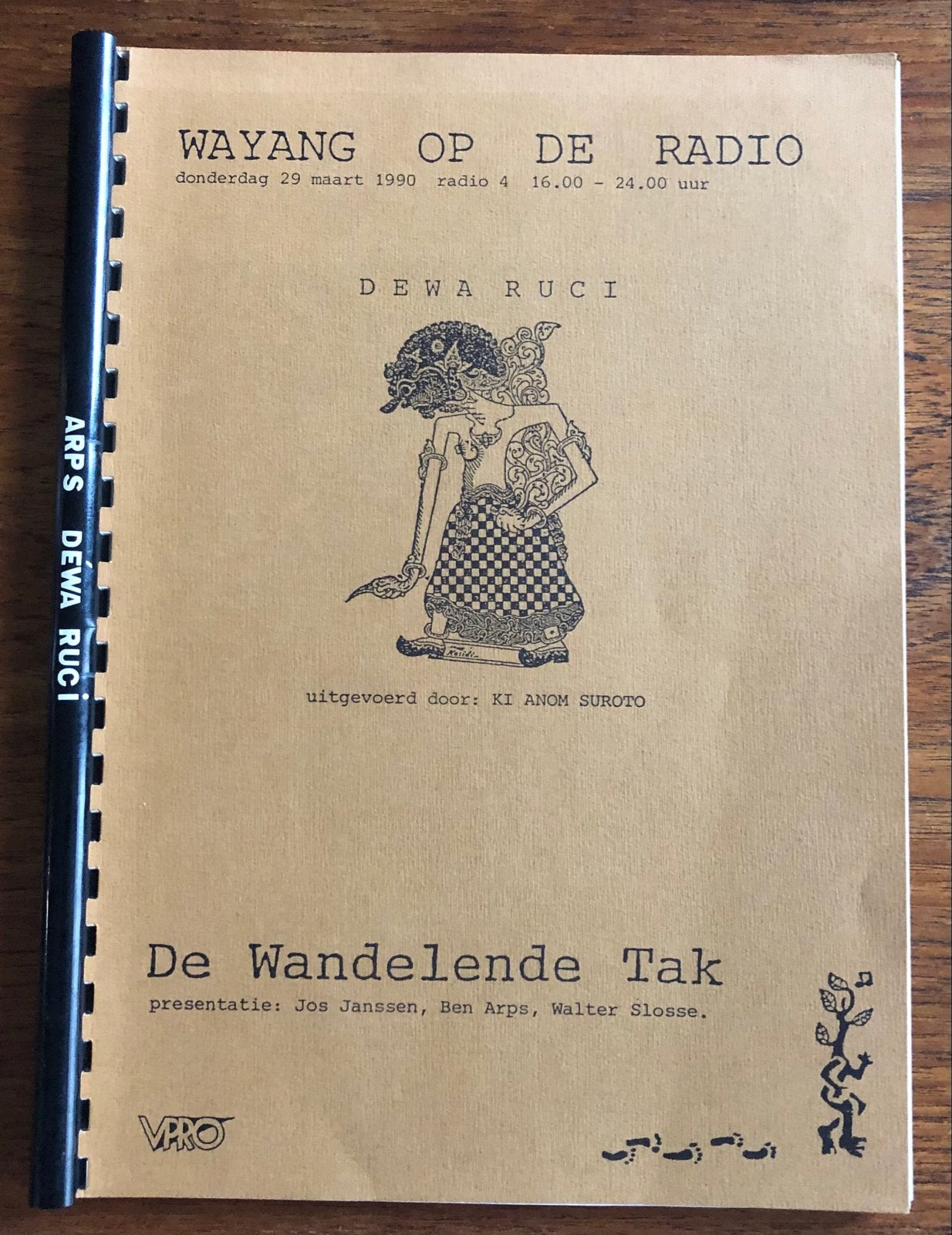 Wayang op de Radio - Dewa Ruci (VPRO, 1990) Indonesie Java, Ophalen of Verzenden