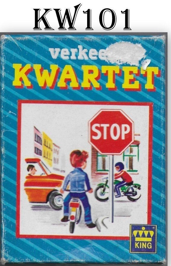 Kw101 verkeerskwartet spel-- nr 879, Ophalen of Verzenden, Gebruikt, Kwartet(ten)