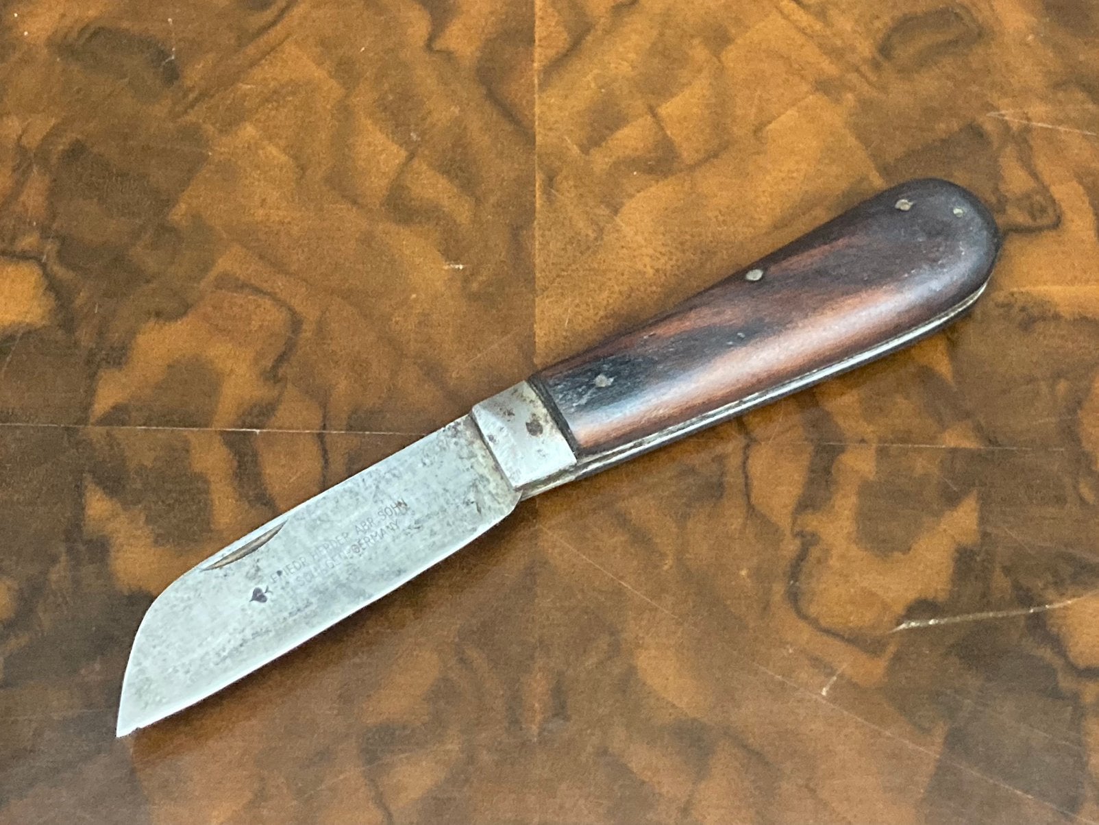 Vintage Friedr Herder Abr Sohn Solingen zakmes mes, Ophalen of Verzenden, Gebruikt