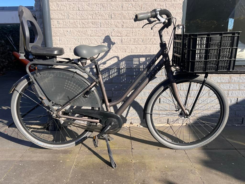 Giant Triple X Damesfiets 26inch Yepp achterzitje Basil krat, Minder dan 47 cm, Ophalen, Gebruikt, Giant