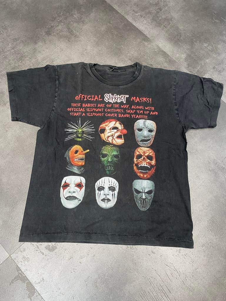 Vintage Slipknot T-shirt Zwart Maat L, Ophalen of Verzenden, Zo goed als nieuw, Maat 52/54 (L), Zwart