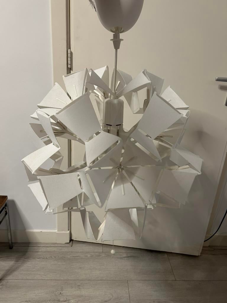 Ikea ramsele bloem hanglamp, Ophalen, Gebruikt, Kunststof, Minder dan 50 cm