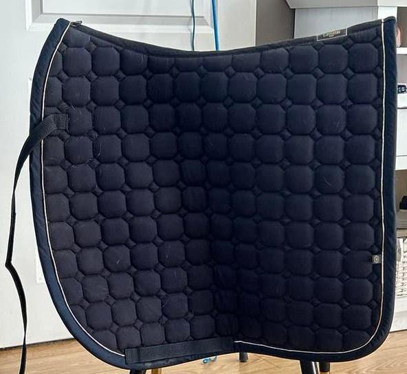 Zadeldekje donkerblauw. Luxe uitstraling, erg mooi, Dieren en Toebehoren, Paarden en Pony's | Overige Paardenspullen, Ophalen of Verzenden