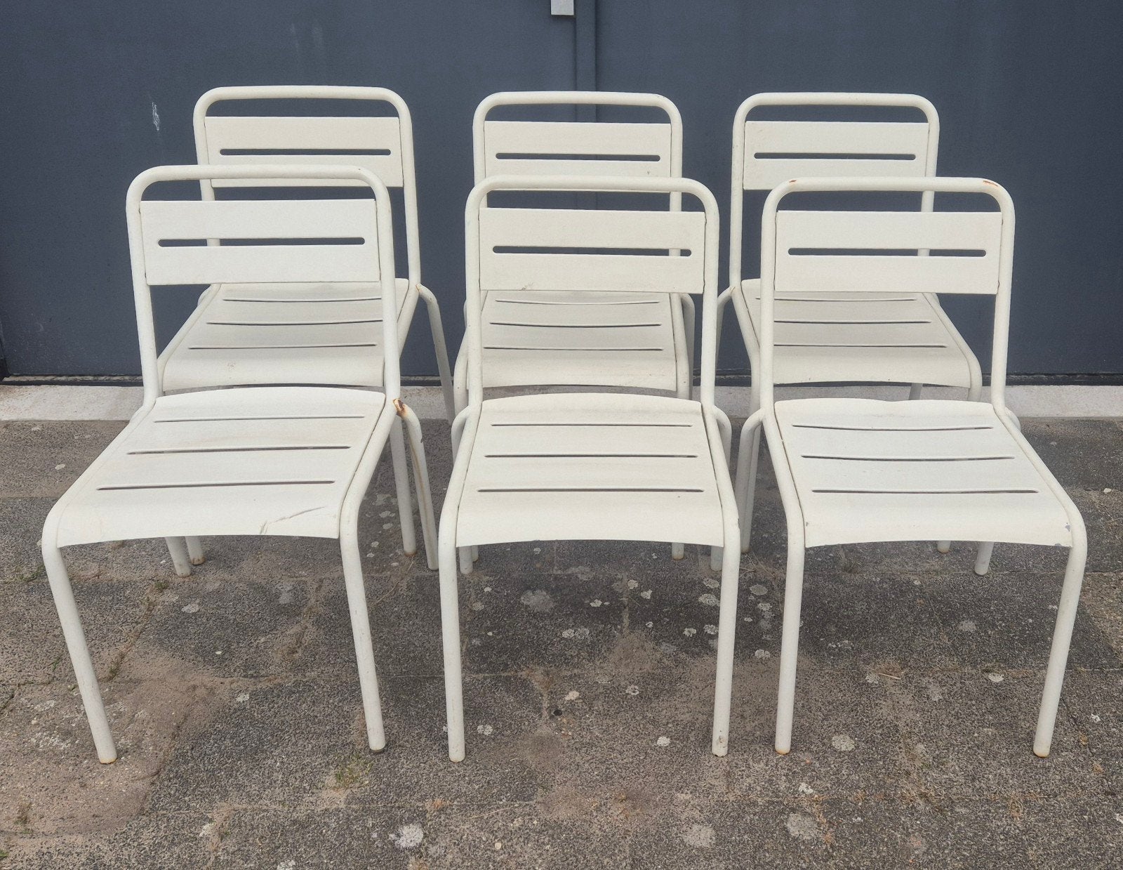Originele EMU Star design tuinstoelen wit, Ophalen, Gebruikt, N.v.t, Metaal