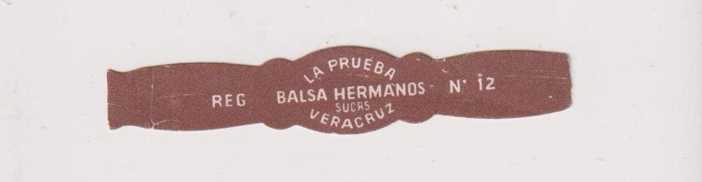 sigarenbanden - LA PRUEBA - BALSA HERMANOS, Ophalen of Verzenden, Zo goed als nieuw, Sigarenbandjes