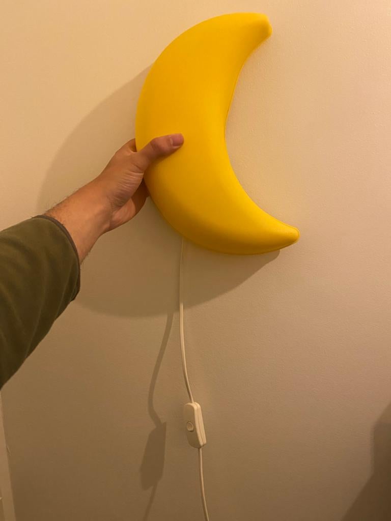 IKEA SMILA MÅNE wandlamp - Gele maanlamp, Ophalen of Verzenden, Nieuw, Overige typen