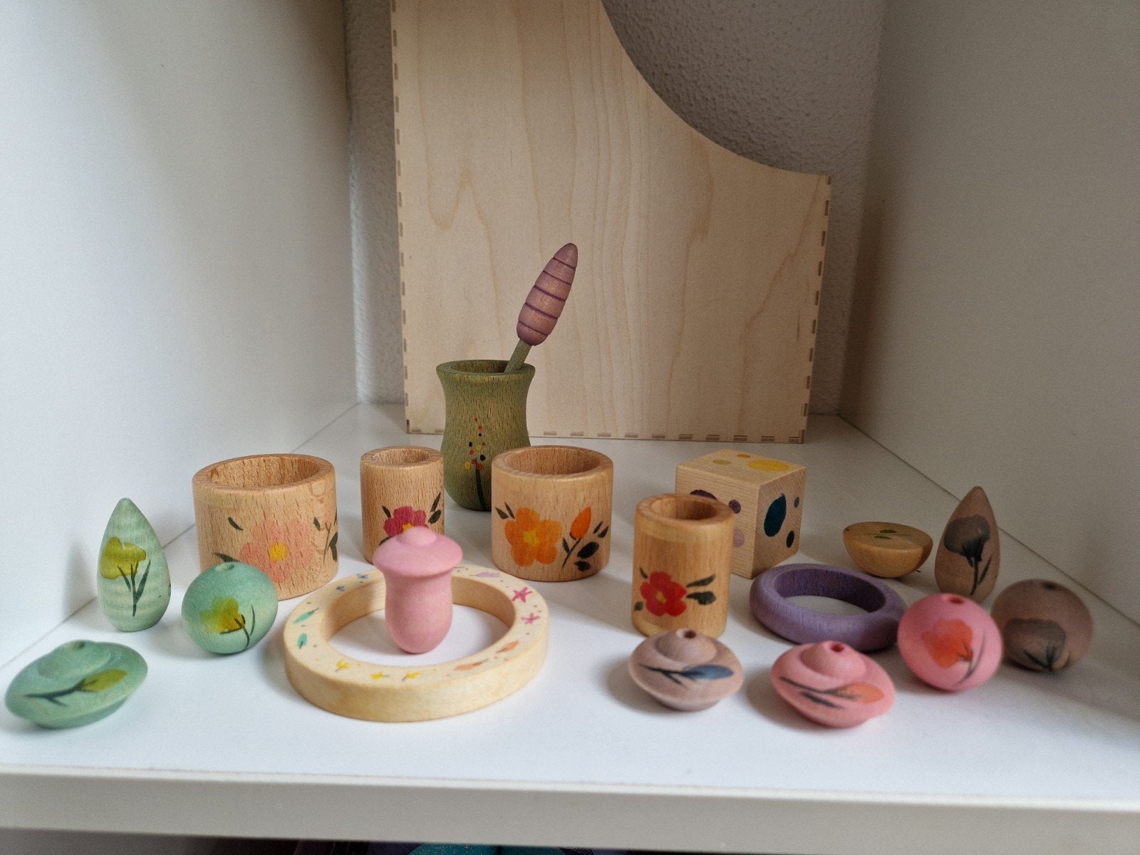 Grapat set lente loose parts bloemen, Ophalen of Verzenden, Zo goed als nieuw
