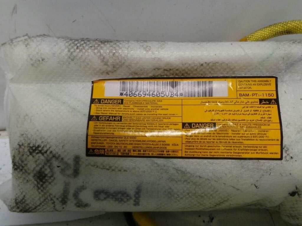 TOYOTA PRIUS AIRBAG RECHTS 2005, Ophalen of Verzenden, Gebruikt, ARN erkend