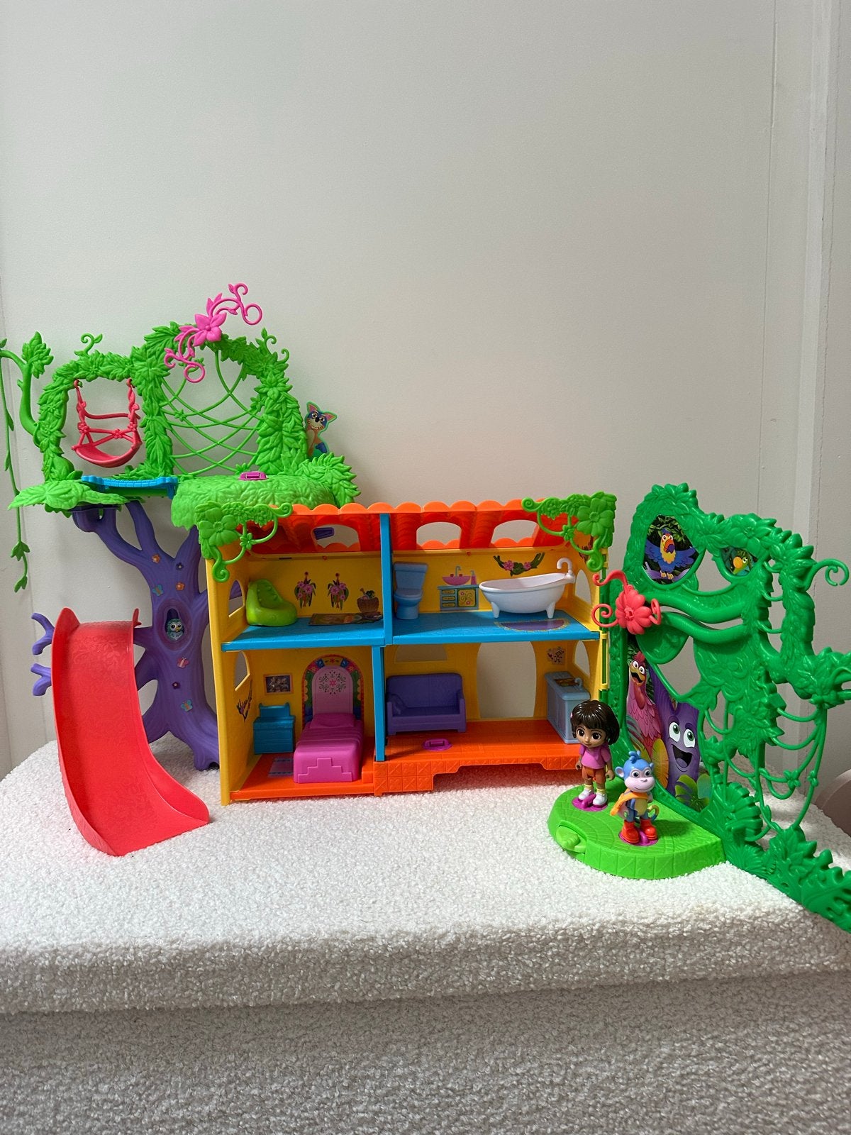 Dora the Explorer Boomhuis Speelset met Figuren, Ophalen of Verzenden, Gebruikt, Overige typen