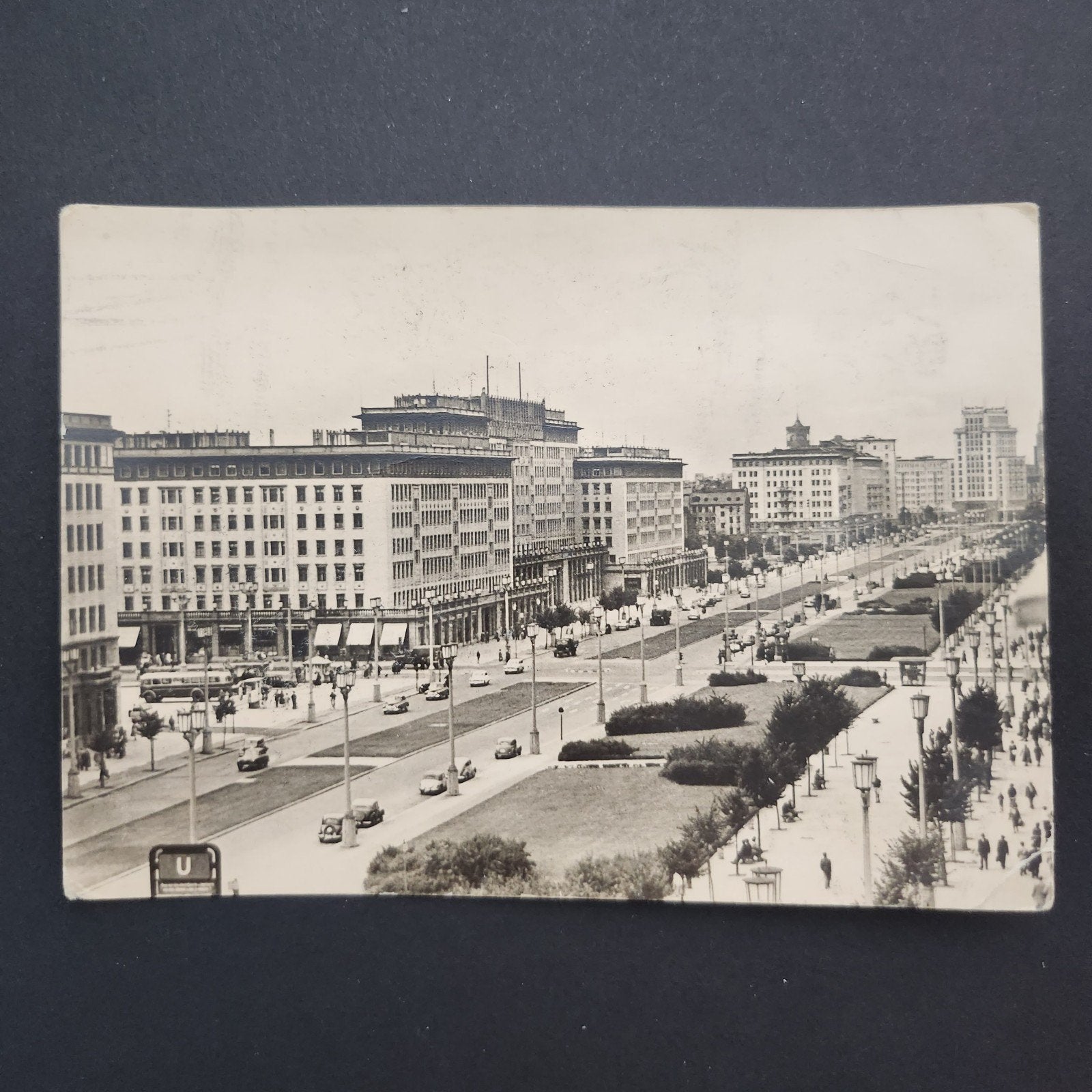 Oude Ansichtkaart Berlijn Karl-Marx-Allee 1928, Verzamelen, Verzenden