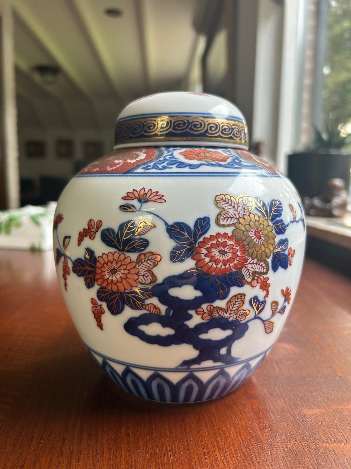 Prachtige Imari porseleinen gemberpot, handgeschilderd, Antiek en Kunst, Ophalen