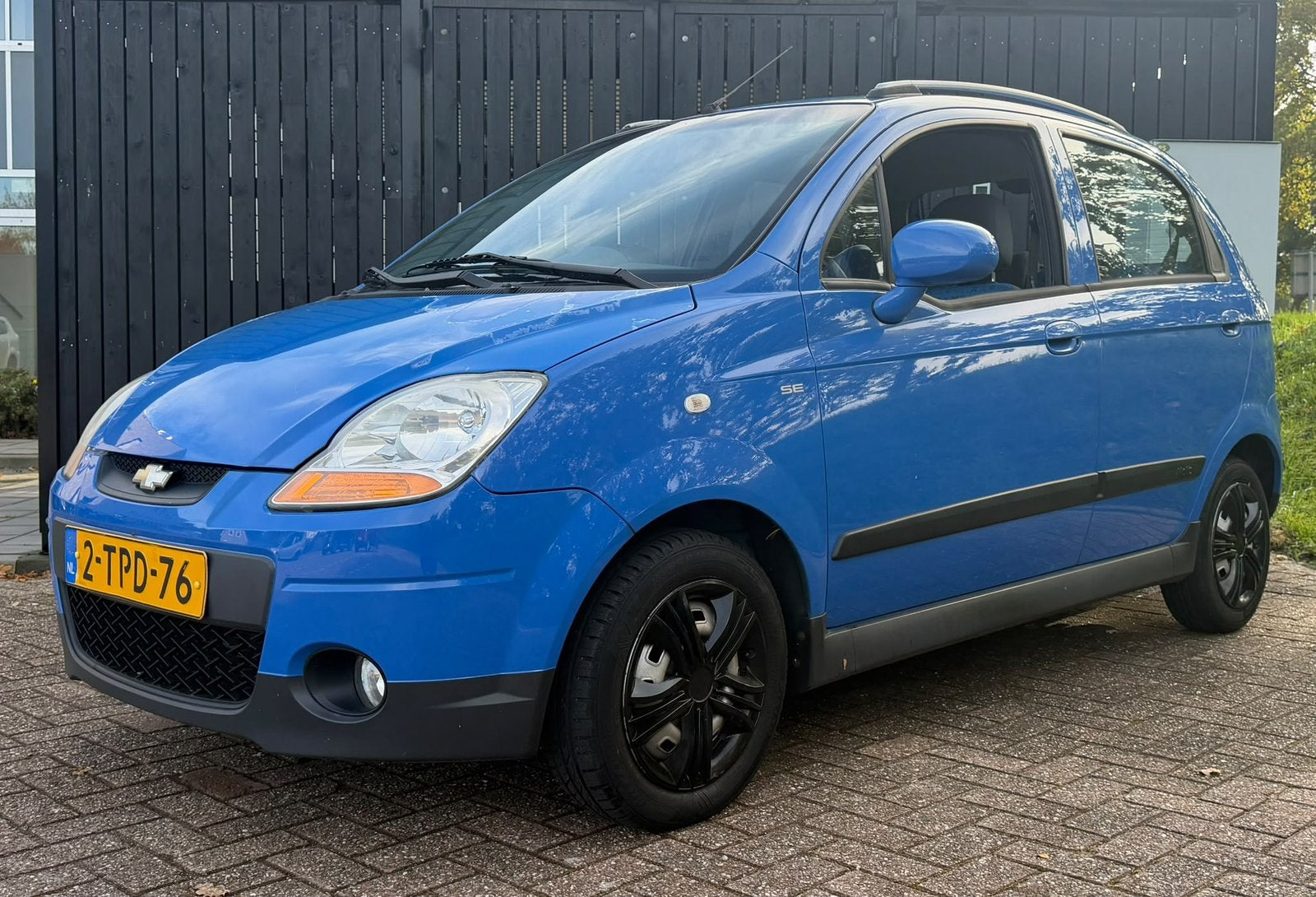 Chevrolet Matiz 1.0 2009 Blauw, Auto's, Voorwielaandrijving, 600 kg, Handgeschakeld, 995 cc