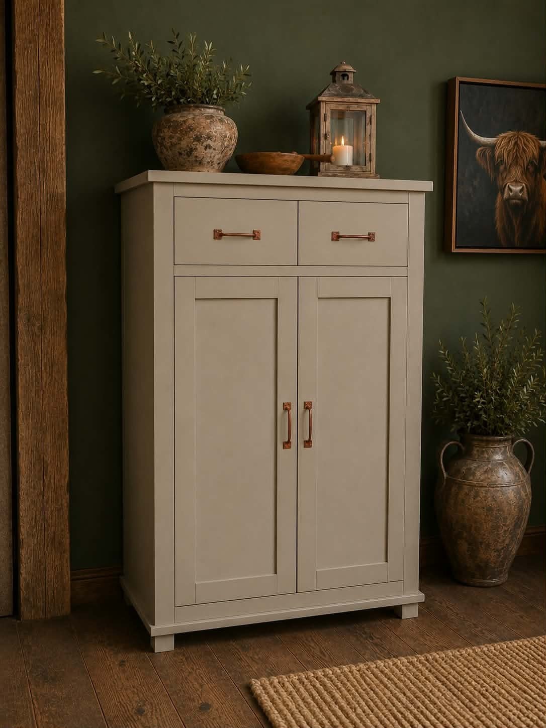 Taupe buffetkast NIEUW, Muppetsmeubels@gmail.com, 100 tot 150 cm, Middenhof 41 Rilland, 50 tot 100 cm
