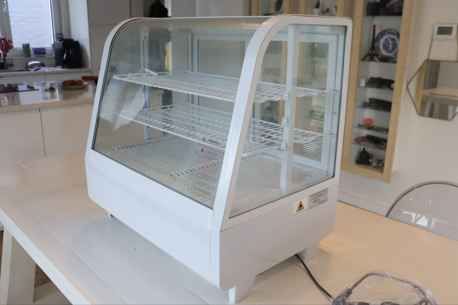 Koelvitrine Maxima Show Case 100L Wit – horeca, Huis en Inrichting, Keuken | Keukenbenodigdheden, Nieuw, Wit, Ophalen