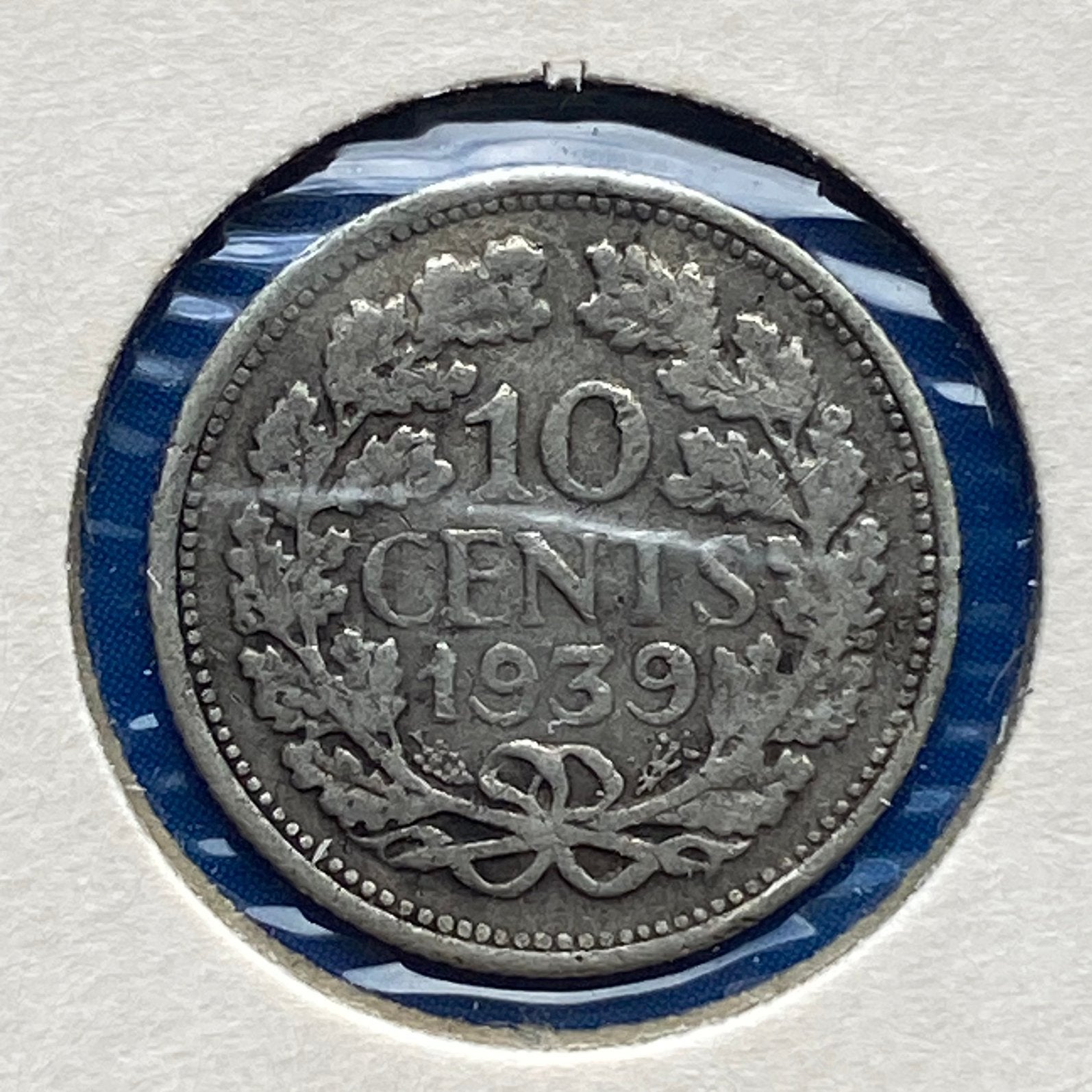 10 Cent / Dubbeltje Zilver uit 1939 van Wilhelmina, Postzegels en Munten, Munten | Nederland, Verzenden, Zilver, 10 cent, Koningin Wilhelmina