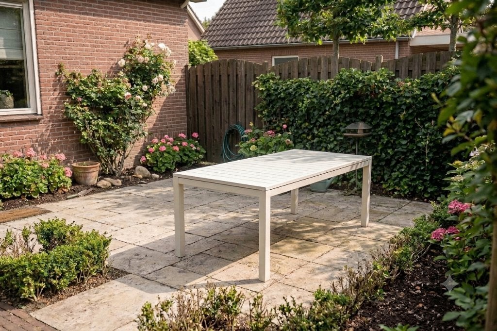 4SO rivoli tuintafel aluminium 160 cm | SALE, Ophalen, Nieuw, Rechthoekig, Aluminium