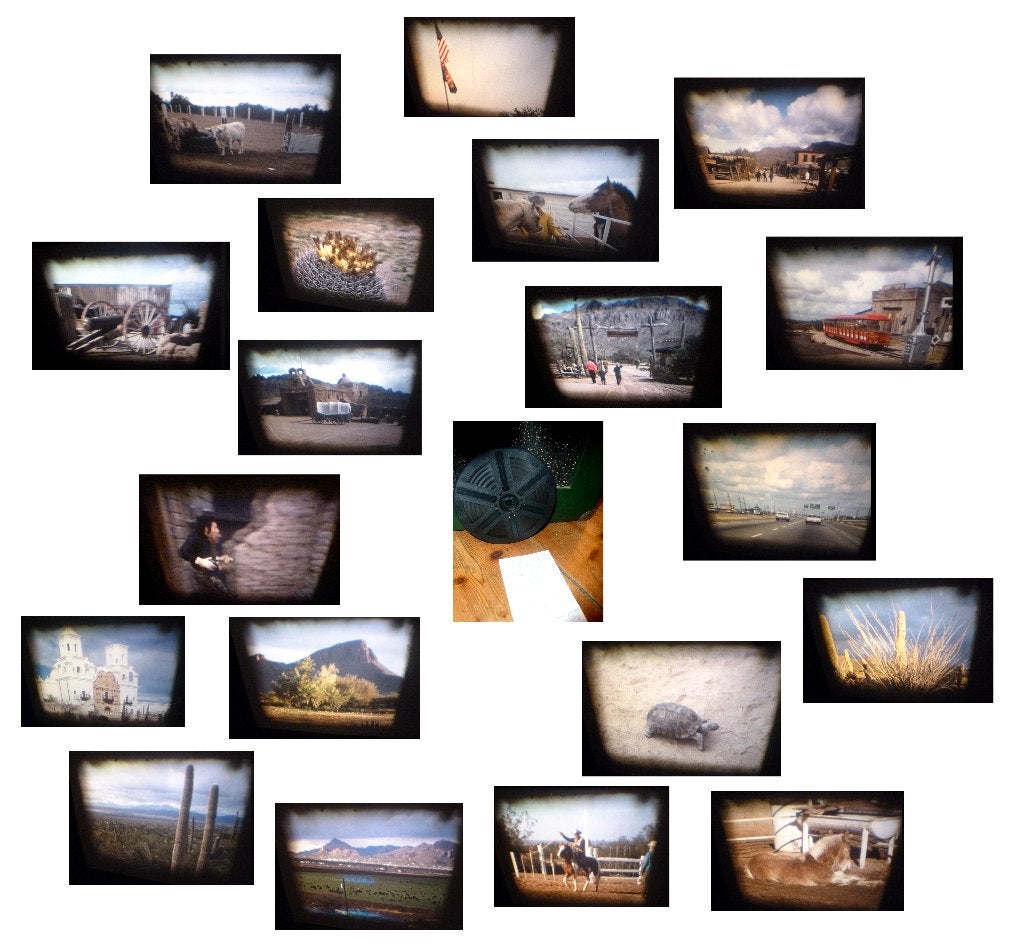 8mm film amateur 1970 USA western ranch heel mooi kleur N8, Ophalen of Verzenden, 8mm film