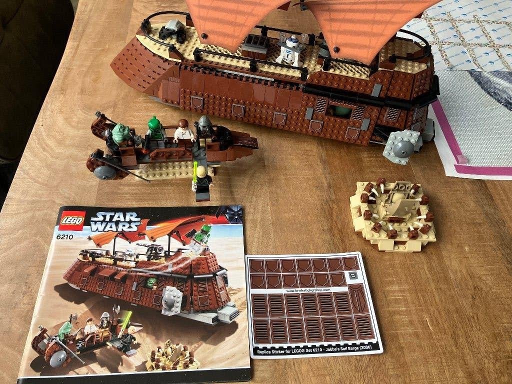 Lego 6210 - StarWars Jabba's Sail Barge + Bib Fortuna, Star Wars, Lego, Ophalen of Verzenden, Zo goed als nieuw
