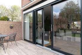 Aluminium schuifpui 4 delig uit voorraad  4000 x 2100, 225 cm of meer, Ophalen of Verzenden, Inclusief glas, Nieuw