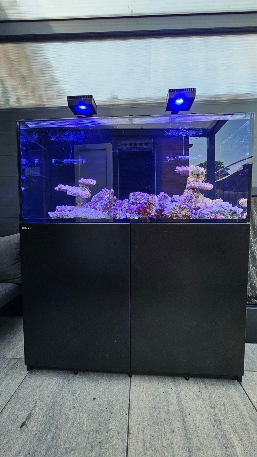 Gebruikt Red Sea 350L zeewat aquarium – Complete set, Dieren en Toebehoren, Vissen | Aquaria en Toebehoren, Ophalen of Verzenden