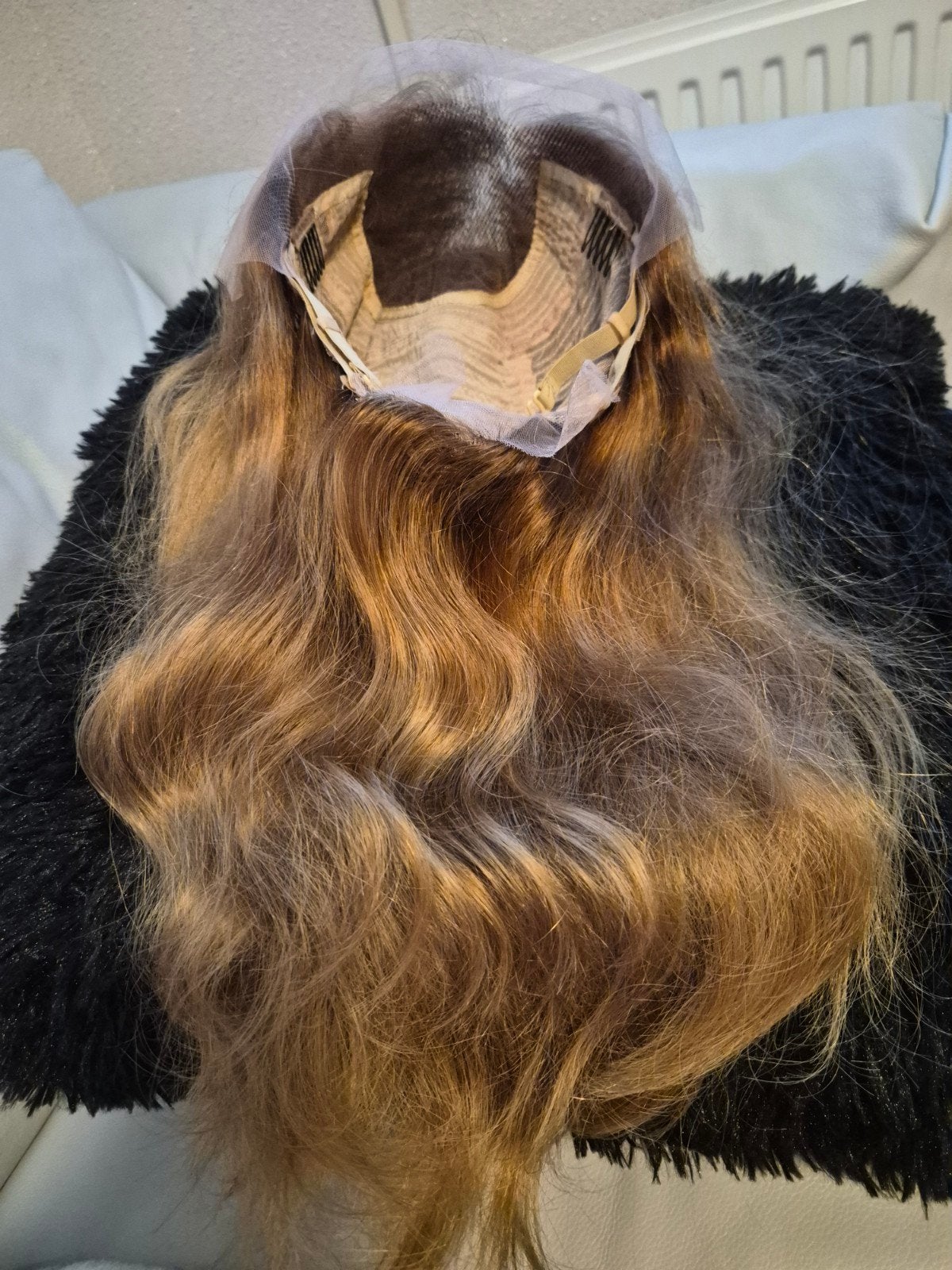 lace wig pruik echt haar haarwerk, Verzenden, Nieuw, Pruik of Haarverlenging