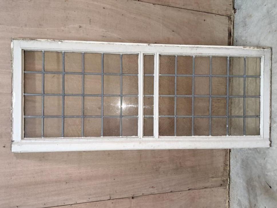 1 glas in lood raam, Ophalen, Gevelraam of Ruit, Gebruikt, 160 cm of meer