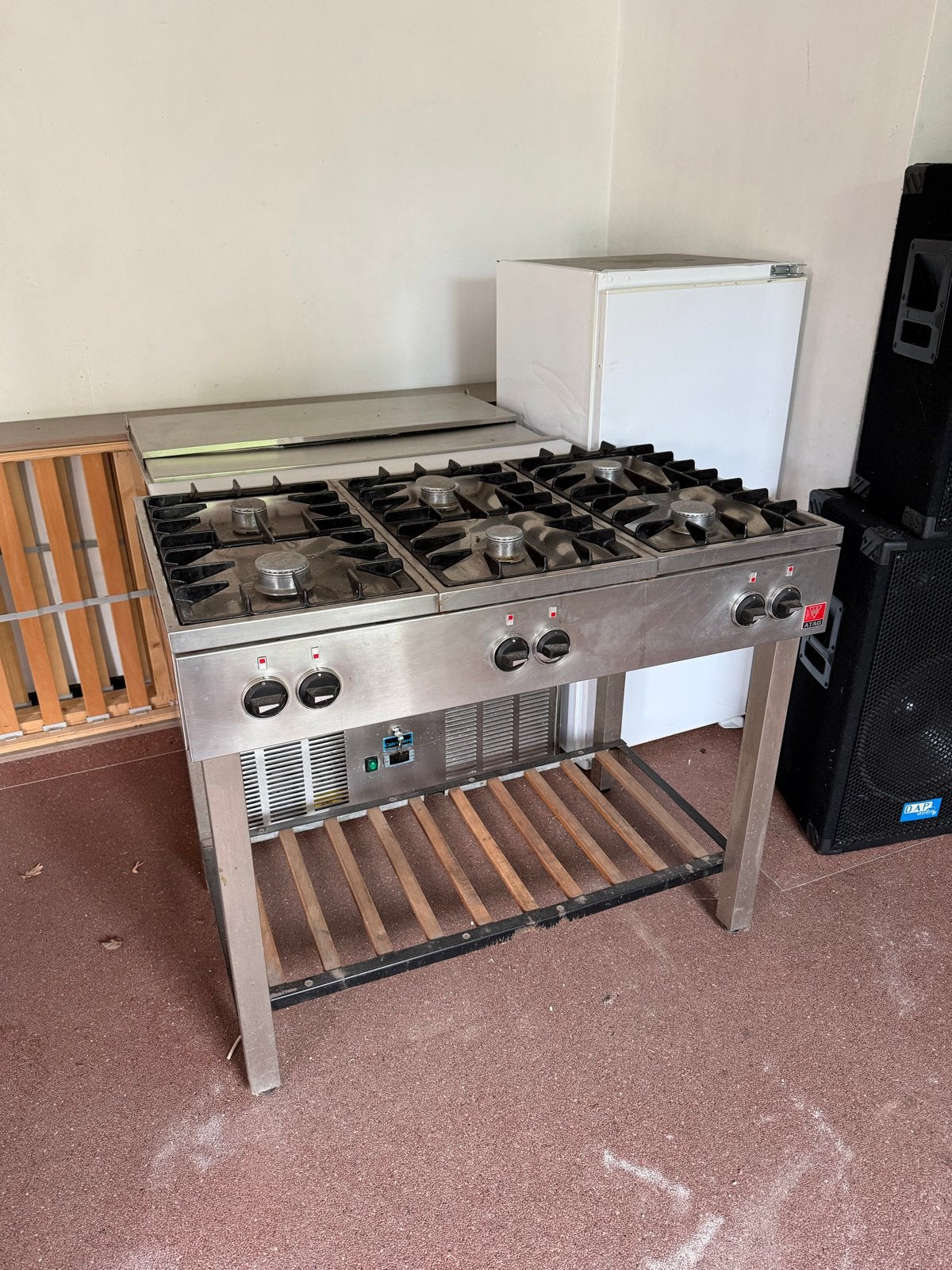 ATAG 6-pits gasfornuis - Professioneel koken, Witgoed en Apparatuur, Ophalen, Gebruikt, 60 cm of meer, Gas