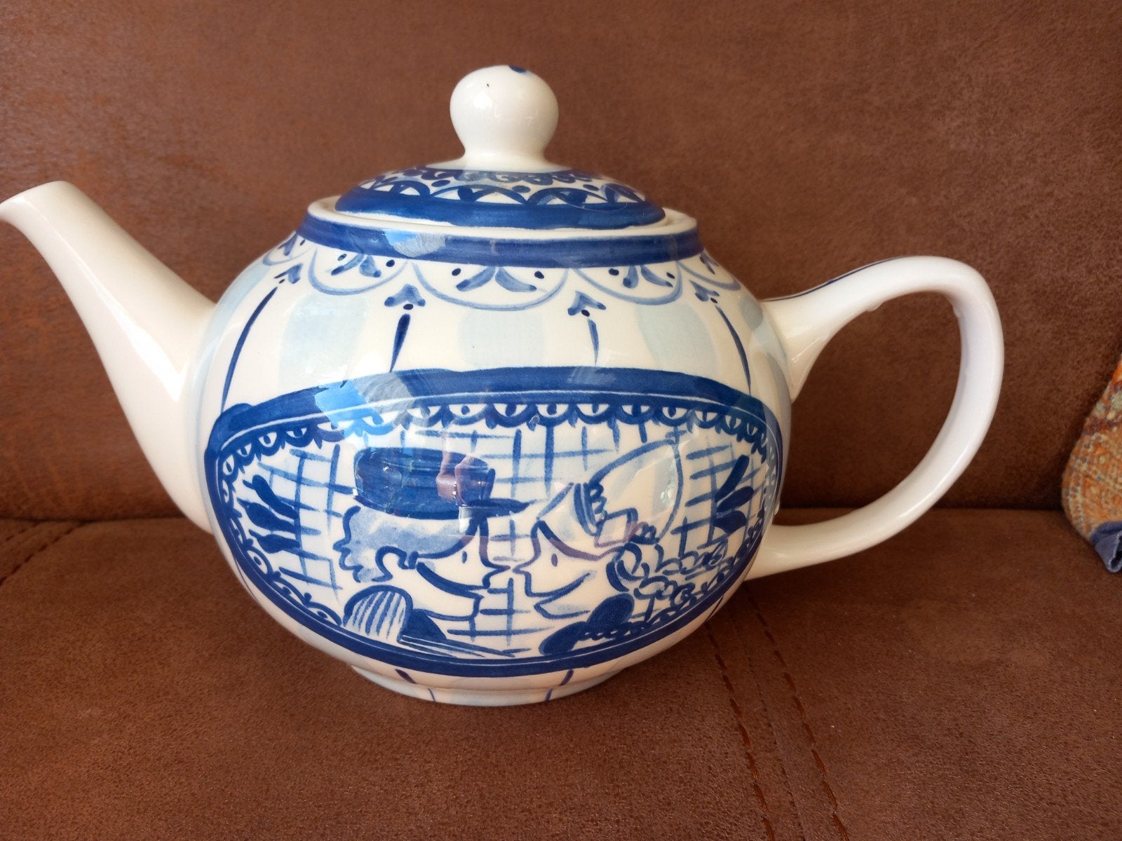 Blond Amsterdam Delfts Blauw theepot, Ophalen of Verzenden, Zo goed als nieuw, Theepot, Blond Amsterdam