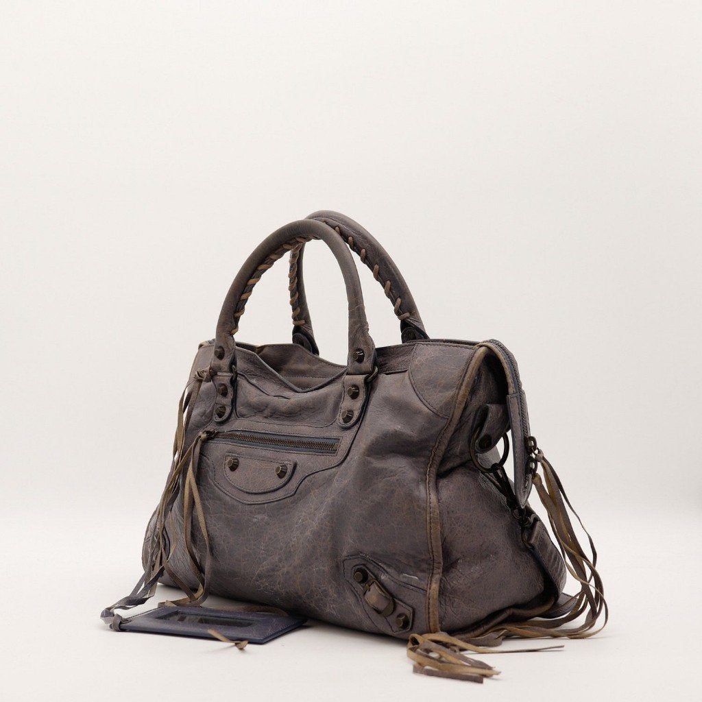 Balenciaga City Violet handtas, Sieraden, Tassen en Uiterlijk, Verzenden, Gebruikt, Zwart, Handtas
