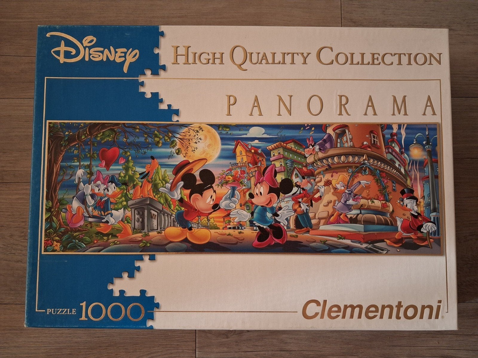 Disney panorama puzzel van 1000 stukjes, Ophalen of Verzenden, 500 t/m 1500 stukjes, Zo goed als nieuw, Legpuzzel