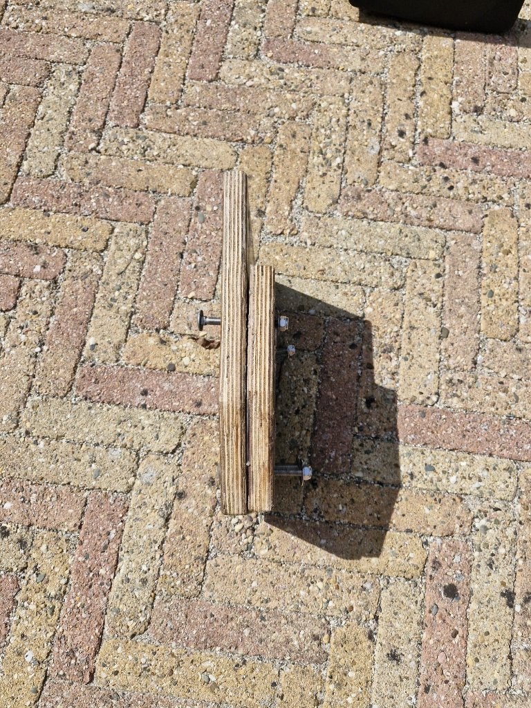 Buitenboordmotorsteun voor spiegel. Houten motorplaat, Ophalen, Zo goed als nieuw, Motor en Techniek