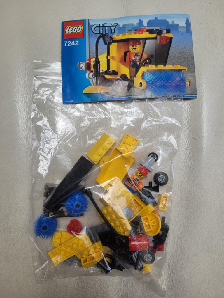 LEGO City 7242 Straatveger met Minifiguur en Instructies, Kinderen en Baby's, Speelgoed | Duplo en Lego, Compleet, Lego, Ophalen of Verzenden