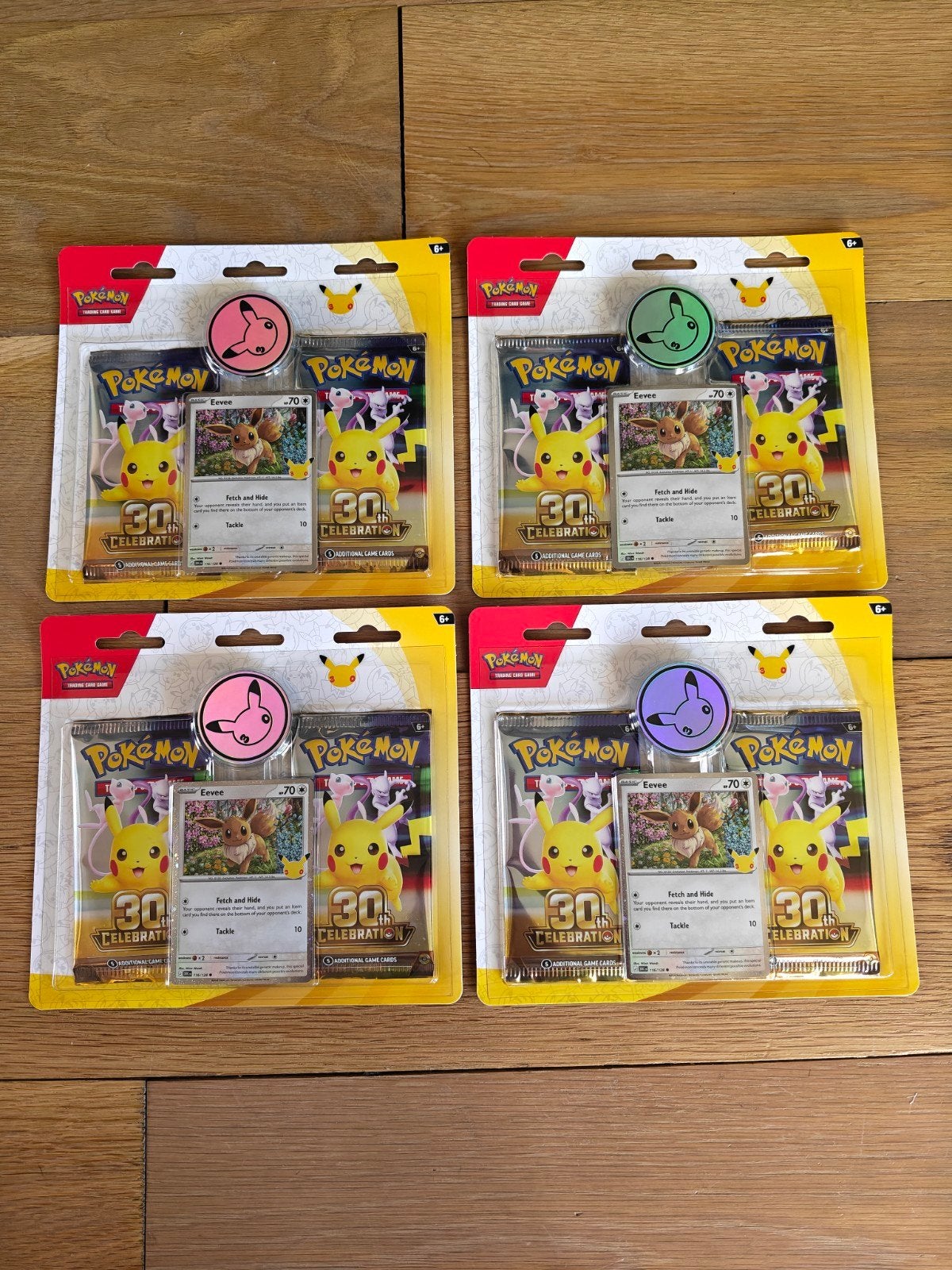 Pokémon 30th Anniversary Celebrations Eevee Blister Packs, Ophalen of Verzenden