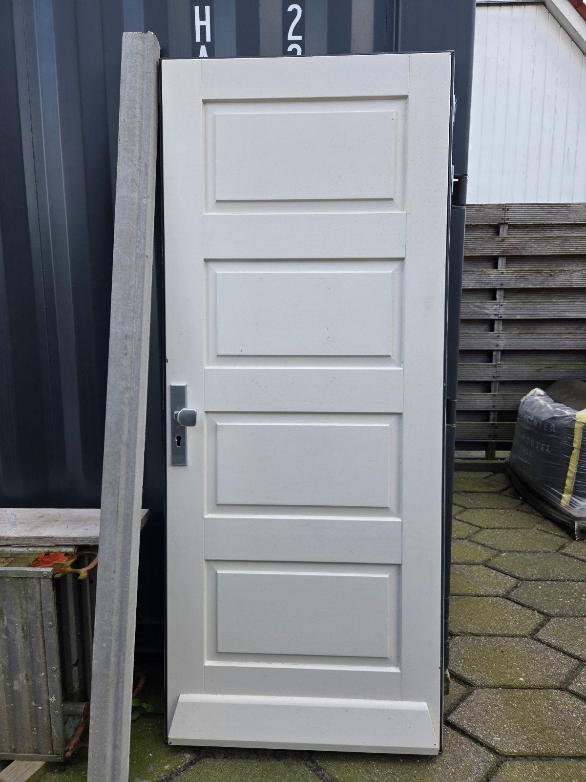 Voordeur, Doe-het-zelf en Verbouw, Ophalen, Gebruikt, Buitendeur, 200 tot 215 cm