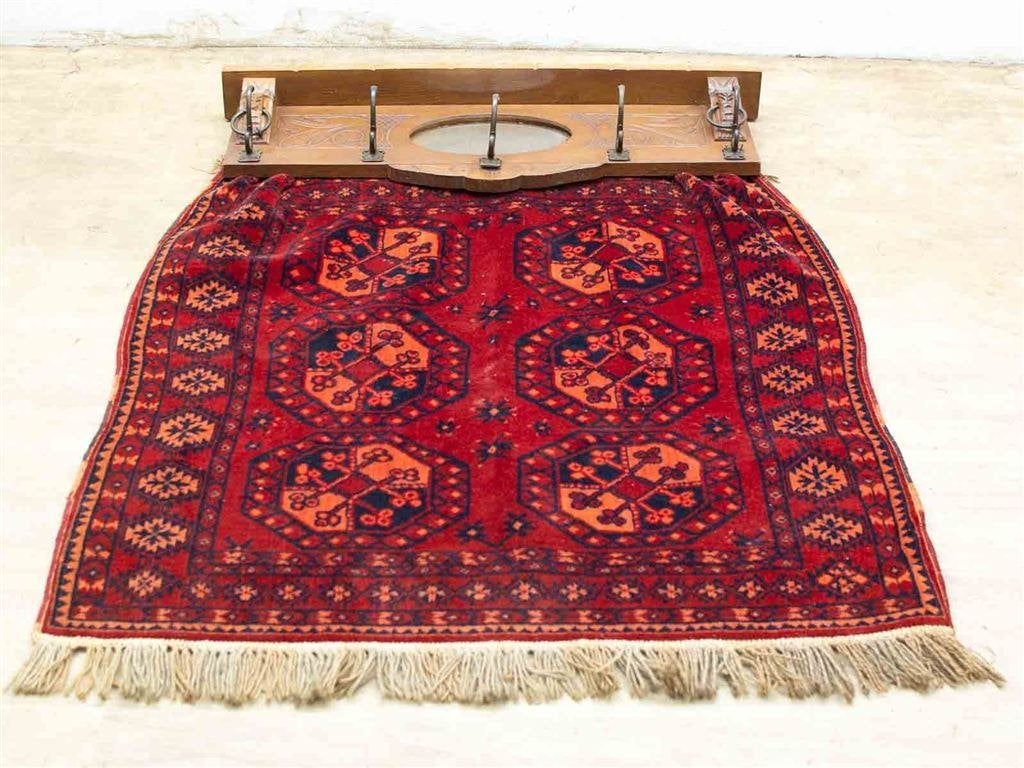 houten kapstok met kleed 28063, Huis en Inrichting, Woonaccessoires | Kapstokken, Wandkapstok, Gebruikt, Ophalen of Verzenden