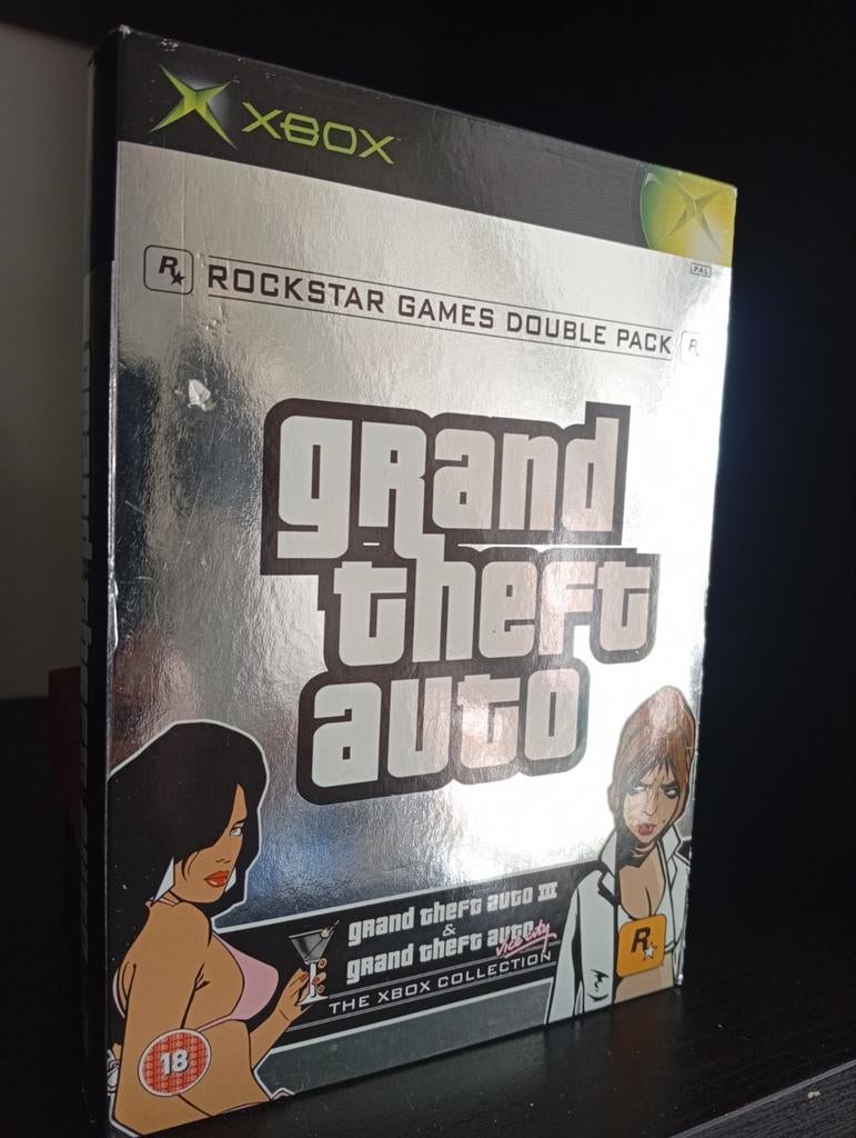 Grand Theft Auto Double Pack Xbox Original, Spelcomputers en Games, Games | Xbox Original, Gebruikt, Avontuur en Actie, 1 speler