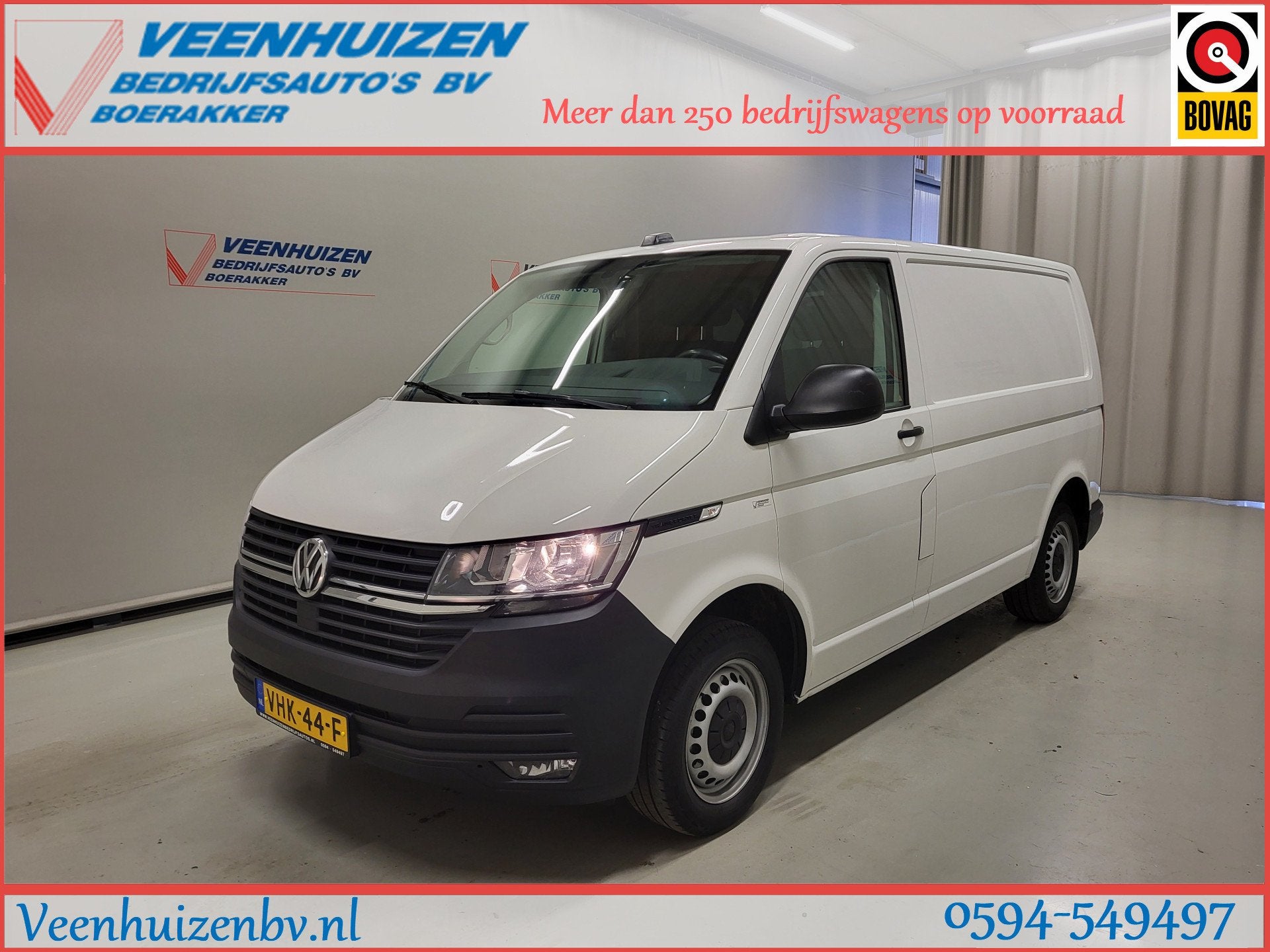 Volkswagen Transporter 2.0TDI 110pk Euro 6! (bj 2021), Voorwielaandrijving, Gebruikt, Euro 6, 4 cilinders