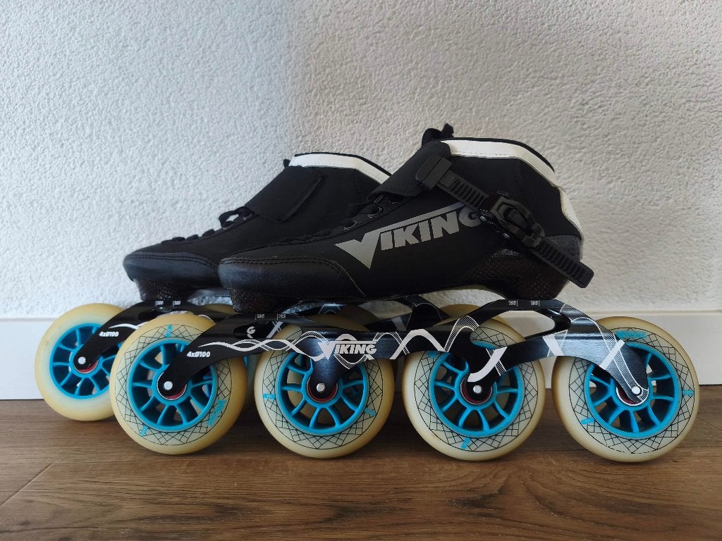 gave Viking high-speed inline skeelers maat 38 4x100mm wiele, Zo goed als nieuw, Inline skates 4 wielen, Ophalen, Overige merken