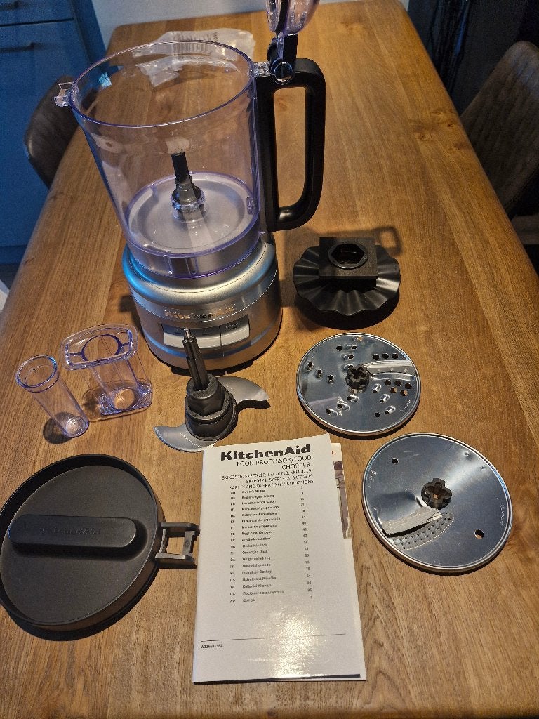KitchenAid Foodprocessor 2,1L – zo goed als nieuw, 2 tot 3 liter, Ophalen, Zo goed als nieuw, 2 snelheden
