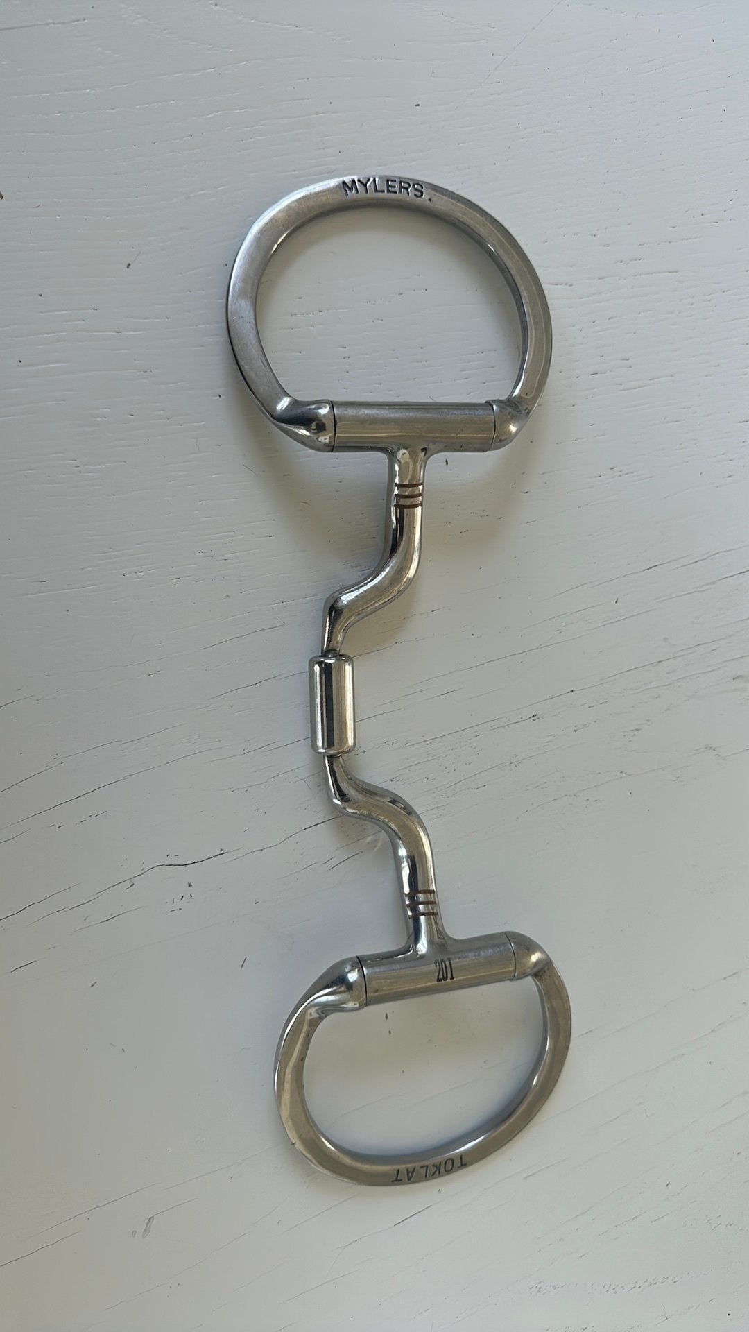 Myler MB06 Eggbutt bit – 13 cm – Low Ported Barrel, Ophalen of Verzenden, Zo goed als nieuw